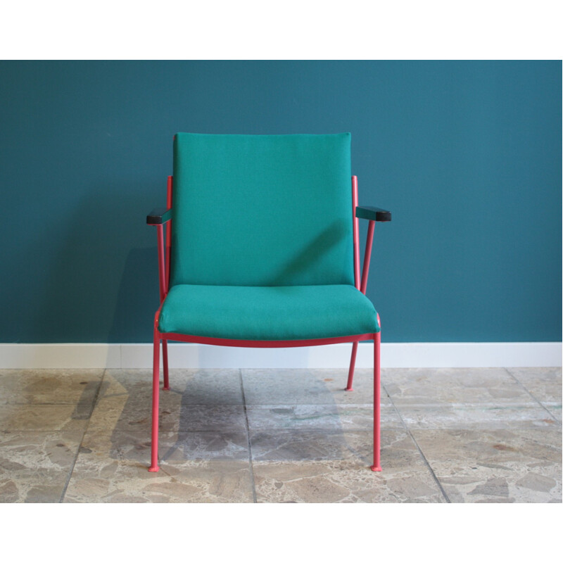 Ahrend de Cirkel "Oase" chair in fabric, steel and bakelite, Wim RIETVELD - 1975