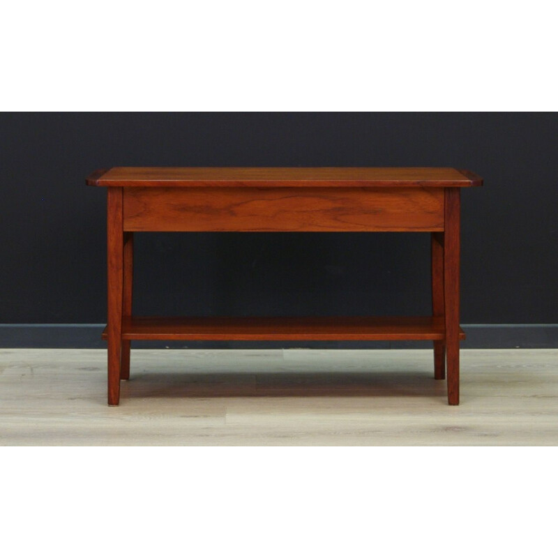 Vintage teak coffee table with addtional shelf, Scandinvian design, 1960