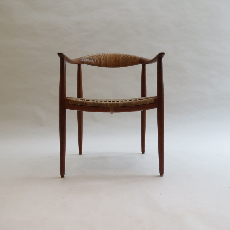 Vintage JH 501 teak chair by Hans J Wegner for Johannes Hansen, 1950