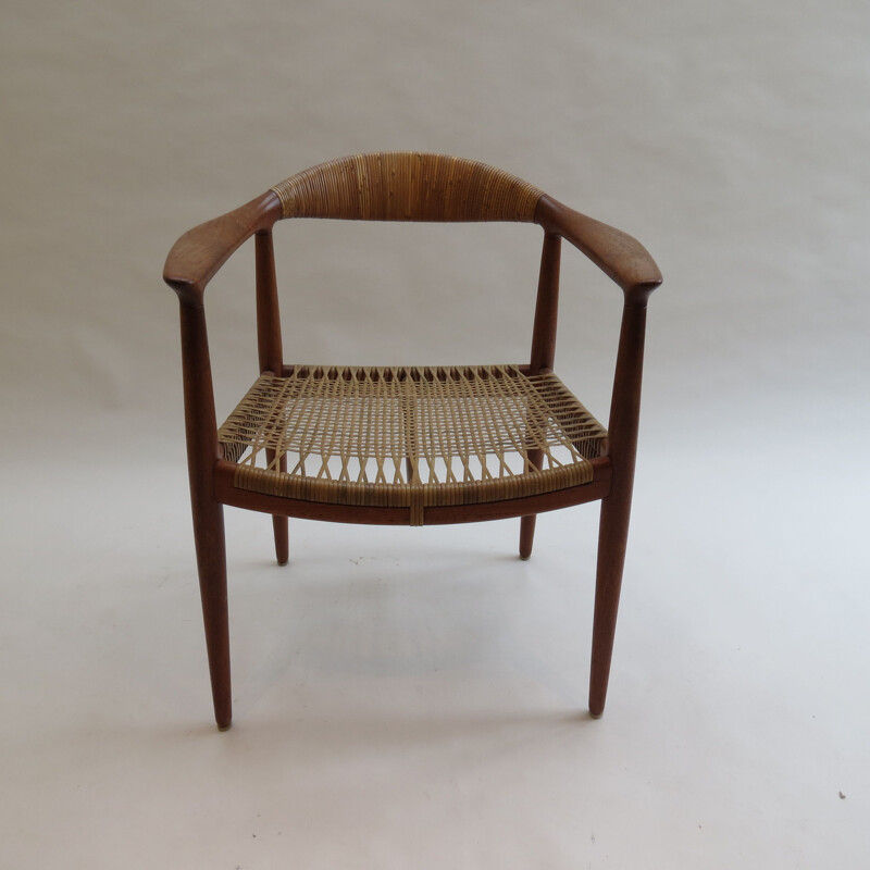 Vintage JH 501 teak chair by Hans J Wegner for Johannes Hansen, 1950