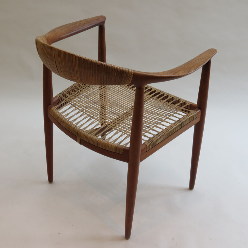 Vintage JH 501 teak chair by Hans J Wegner for Johannes Hansen, 1950