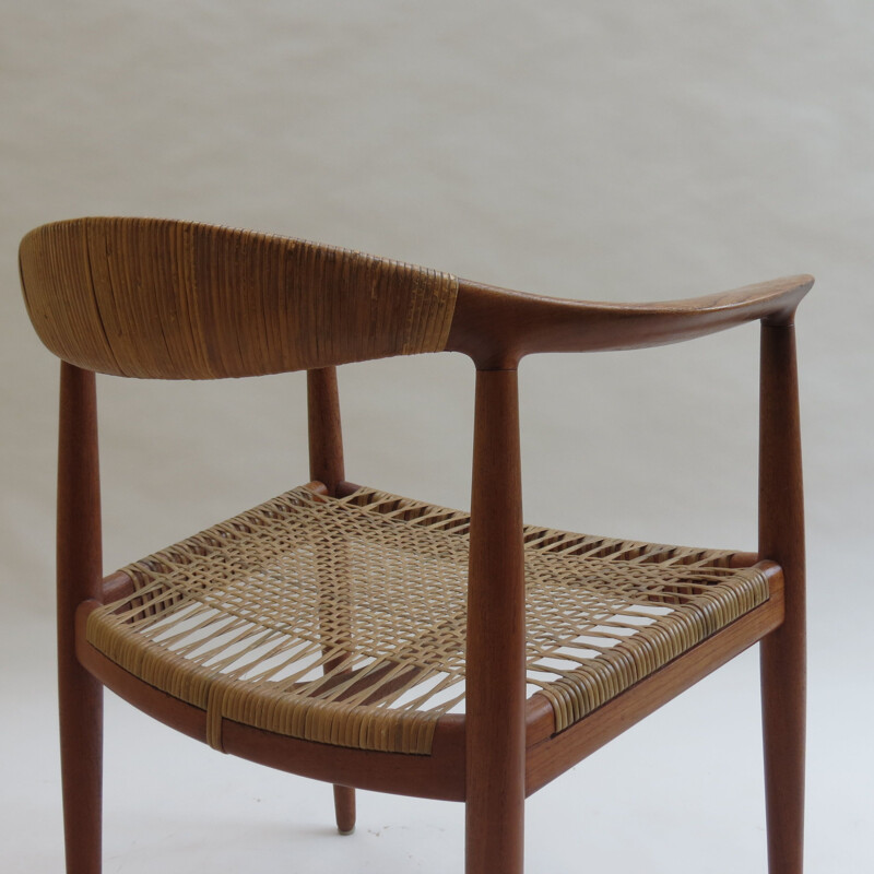 Vintage JH 501 teak chair by Hans J Wegner for Johannes Hansen, 1950