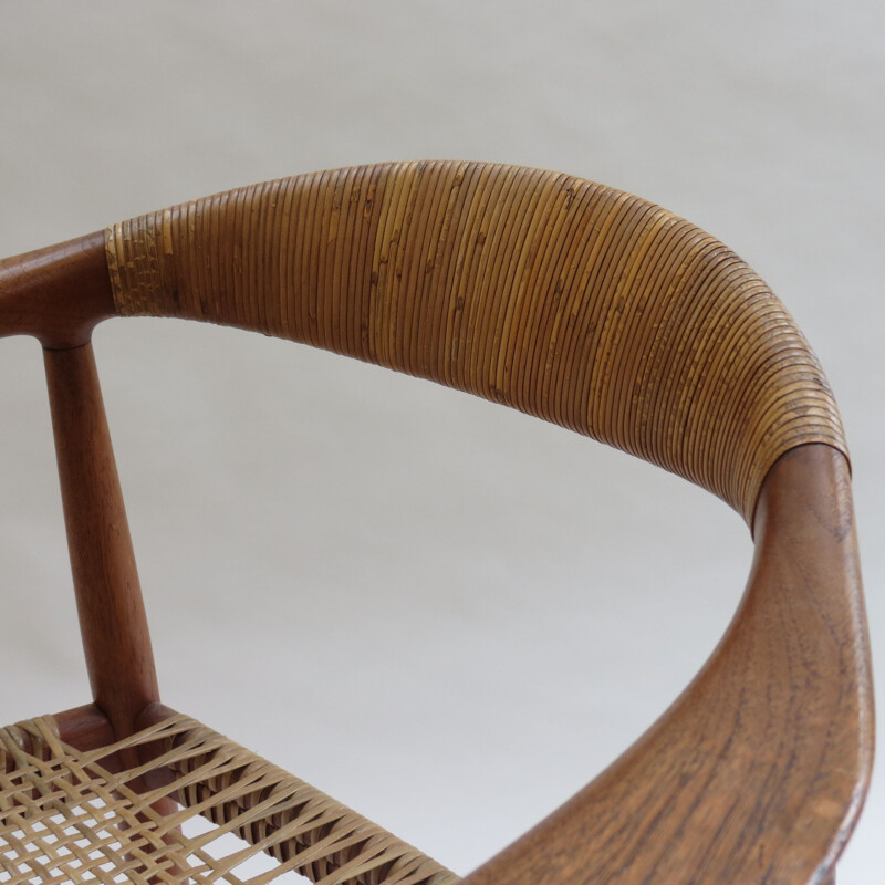 Chaise vintage JH 501 en teck par Hans J Wegner pour Johannes Hansen, 1950