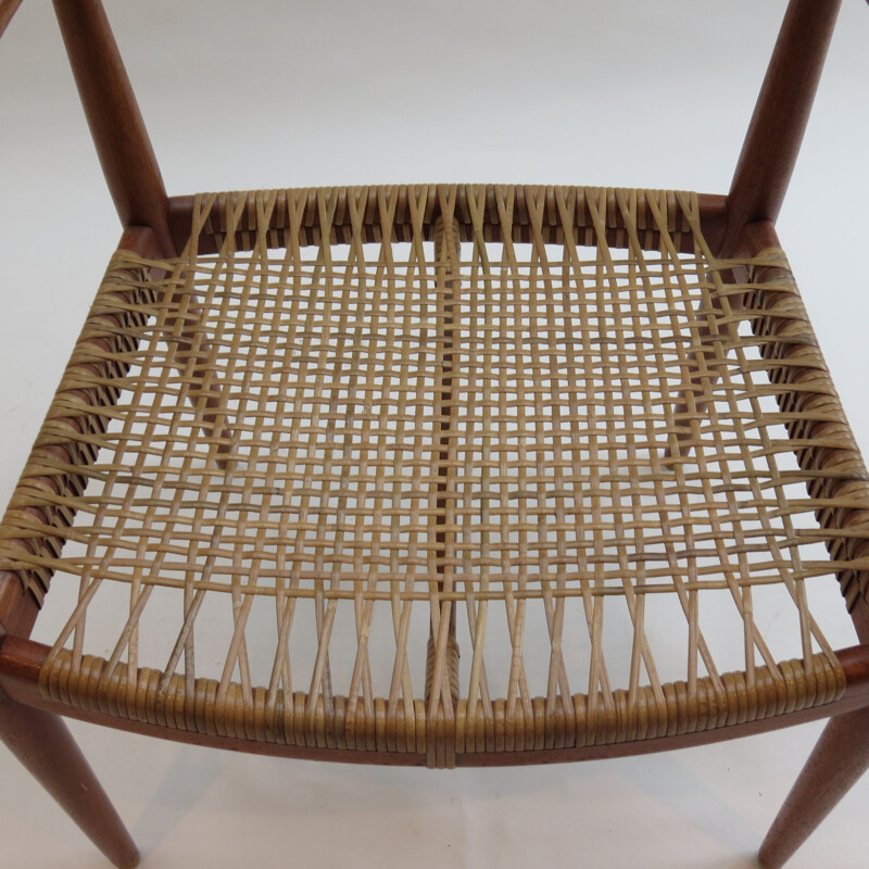 Vintage JH 501 teak chair by Hans J Wegner for Johannes Hansen, 1950