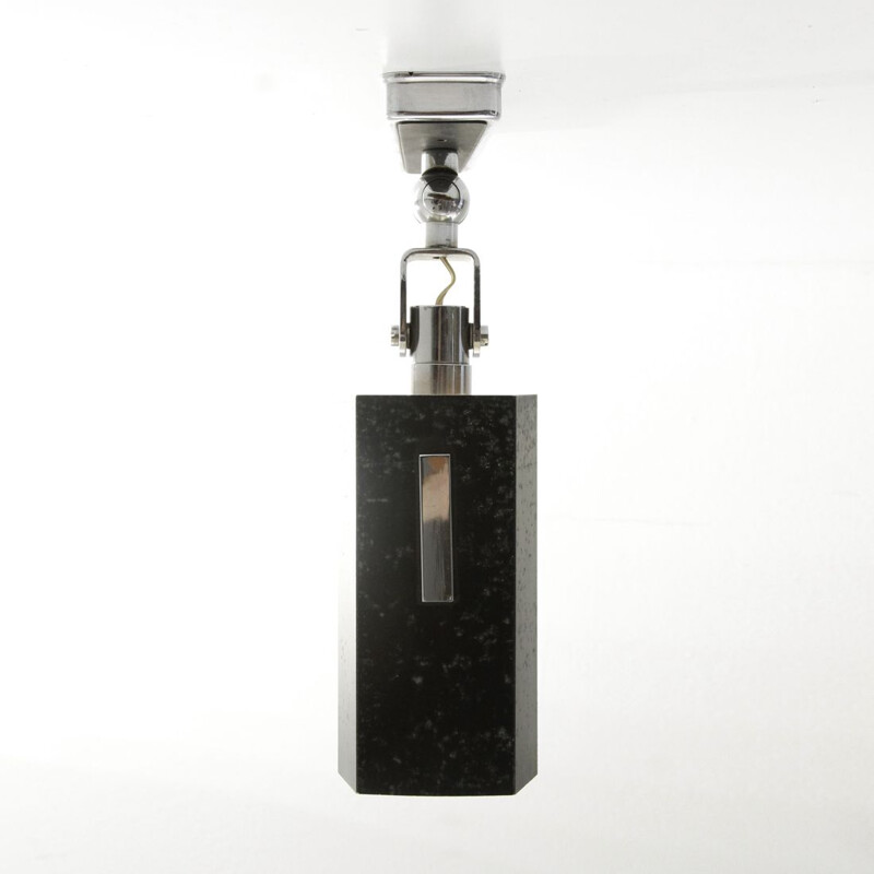 Vintage modern black wall lamp by Stilnovo, 1960