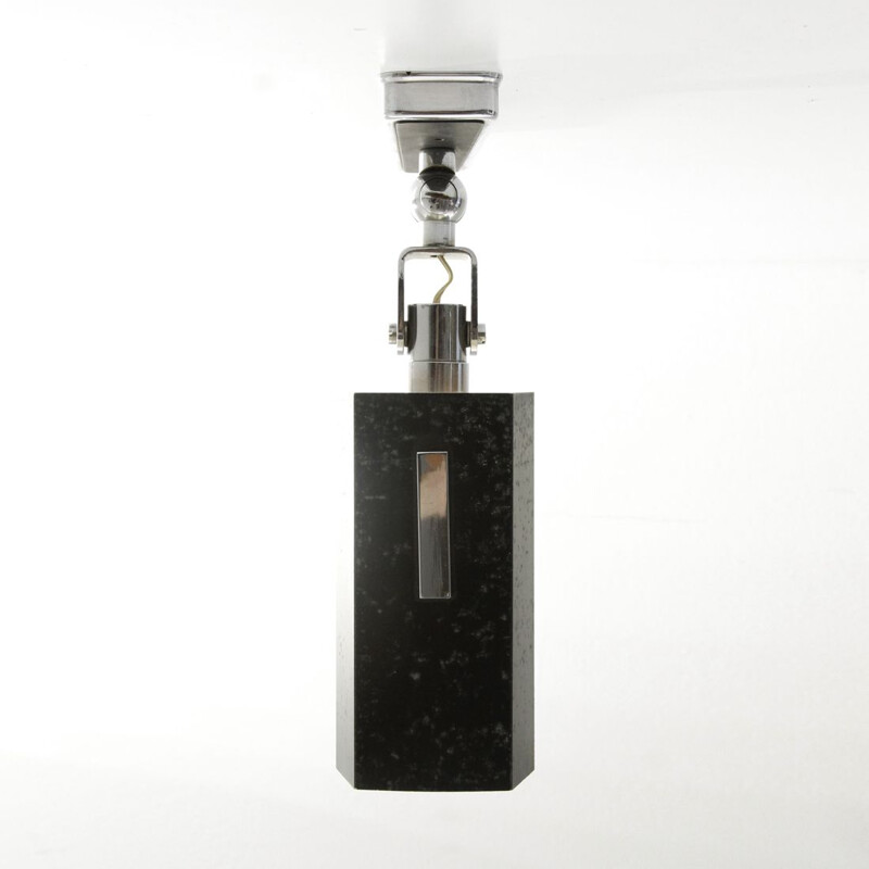 Moderne schwarze Vintage-Wandlampe von Stilnovo, 1960