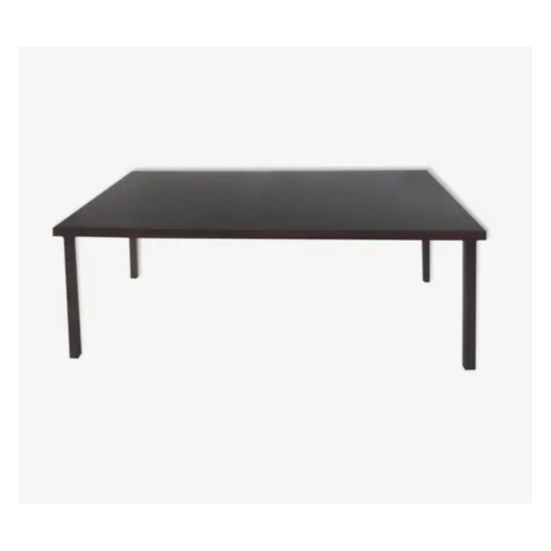 Vintage black formica coffee table, 1950