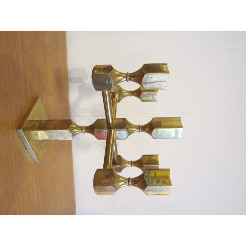 Pair of Scandinavian vintage candlesticks by Lars Bergsten for Gusum