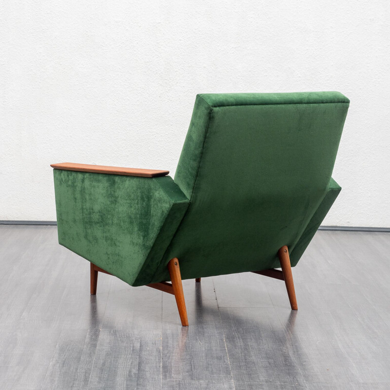 Green vintage armchair, 1960