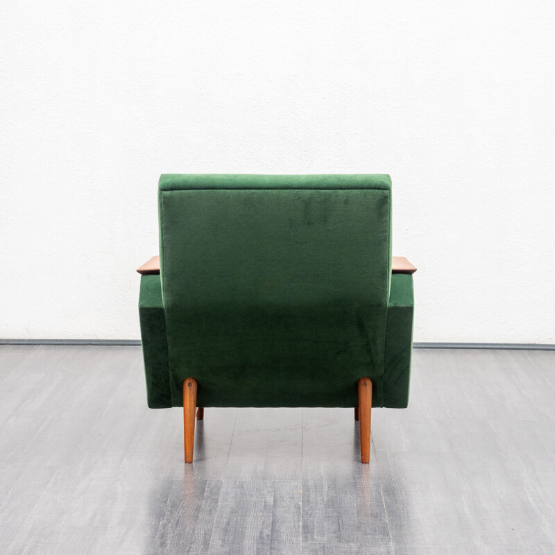 Green vintage armchair, 1960