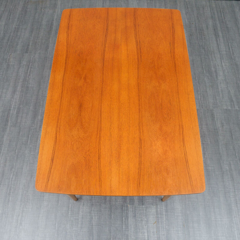 Teak extendable vintage dining table in teak