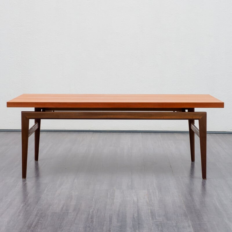 Teak coffee table in scandinavian style, 1960s