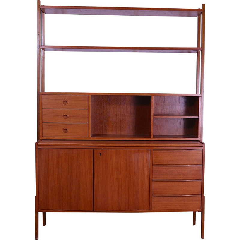 Vintage Teak Bookshelf, 1960 Sweden