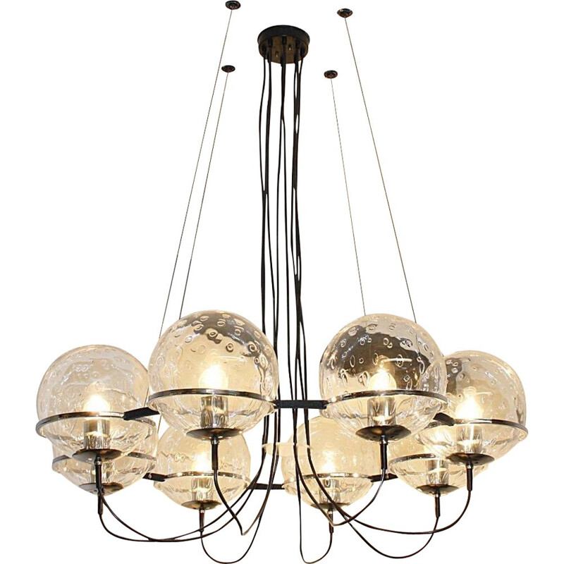 Vintage Dutch Saturn chandelier by Raak Amsterdam for Raak, 1960