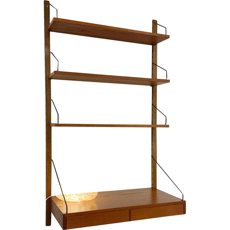 Vintage teak wall shelf by Poul Cadovius