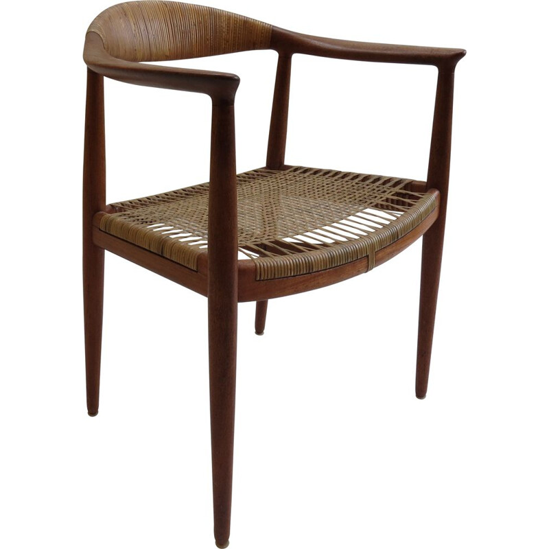 Vintage JH 501 teak chair by Hans J Wegner for Johannes Hansen, 1950