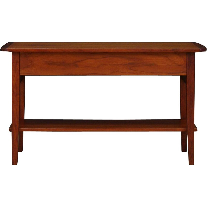 Vintage teak coffee table with addtional shelf, Scandinvian design, 1960