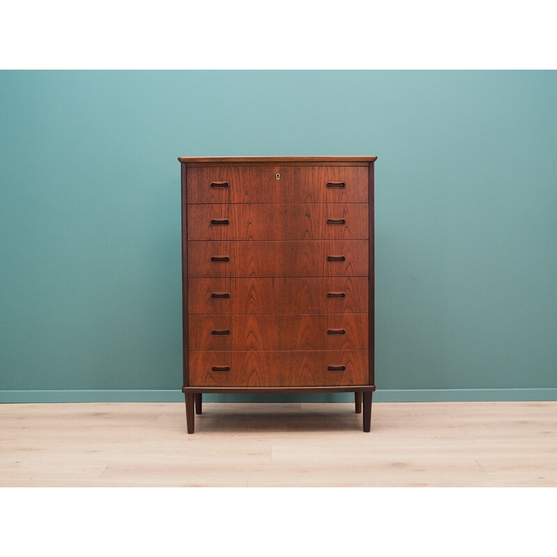 Vintage mid-century teak chest of drawers from the 60's