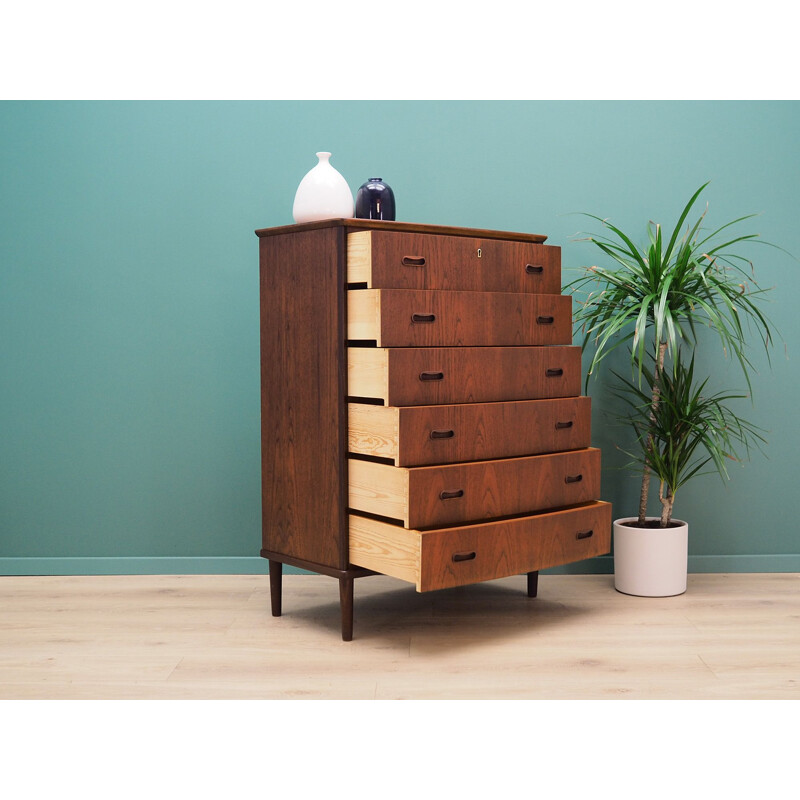 Vintage mid-century teak chest of drawers from the 60's