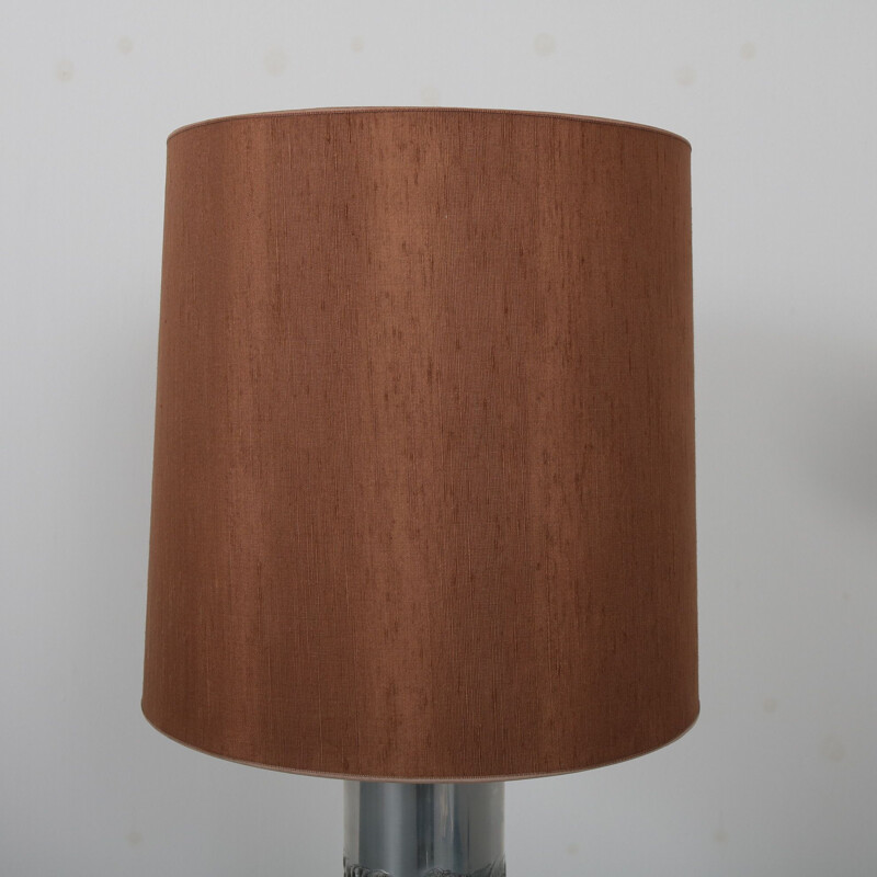 Aluminium table lamp designed by Willy Luyckx, for Aluclair in Belgium 1960s