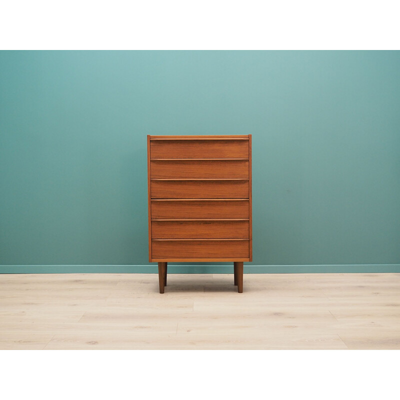 Teak vintage domino chest of drawers  60's and 70's 