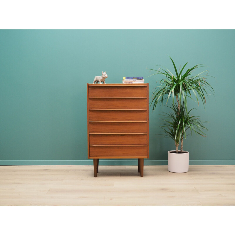 Teak vintage domino chest of drawers  60's and 70's 