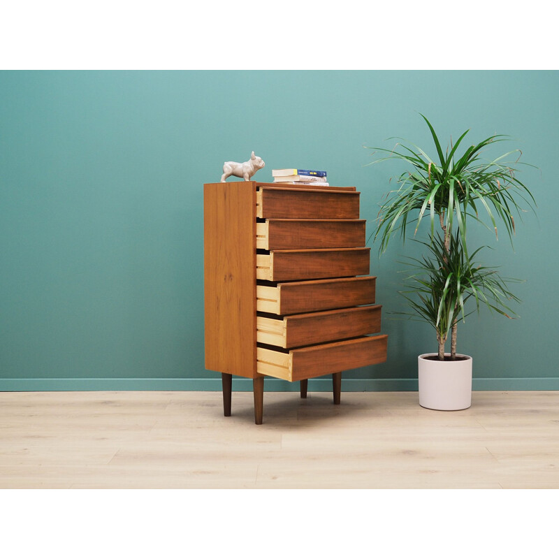 Teak vintage domino chest of drawers  60's and 70's 