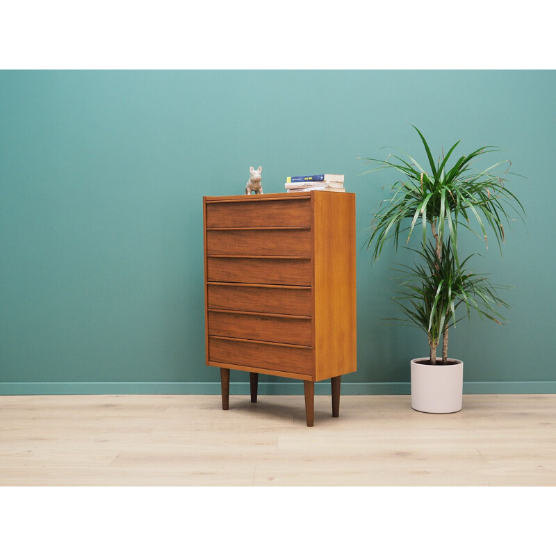 Teak vintage domino chest of drawers  60's and 70's 