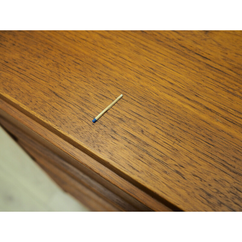 Teak vintage domino chest of drawers  60's and 70's 