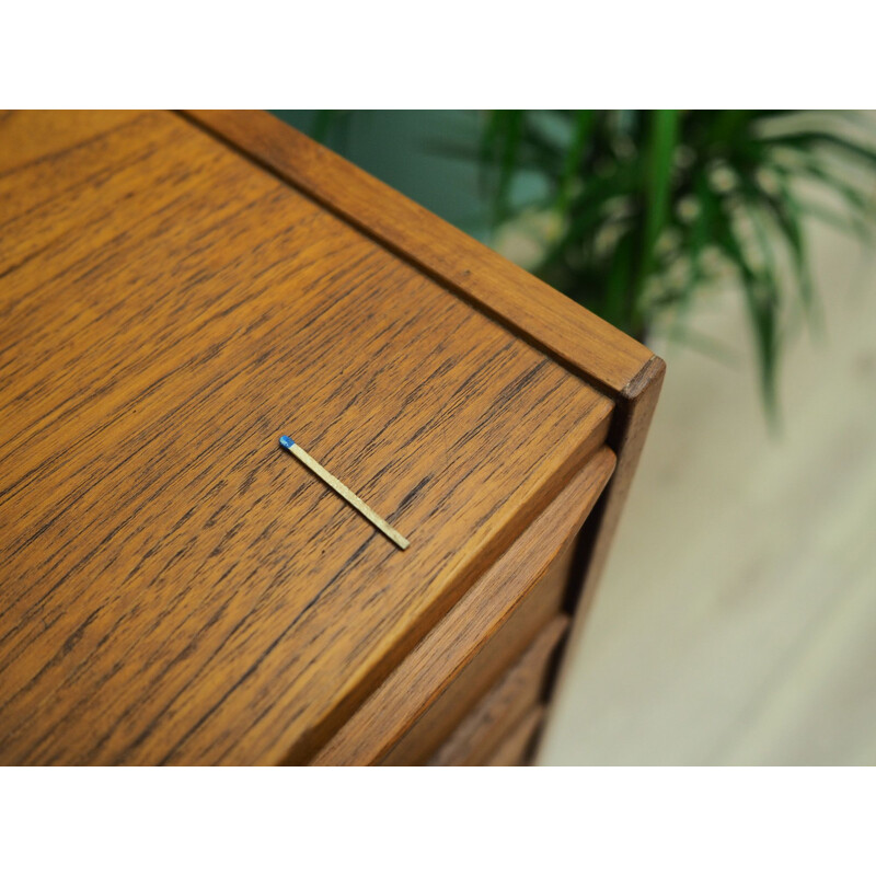 Teak vintage domino chest of drawers  60's and 70's 