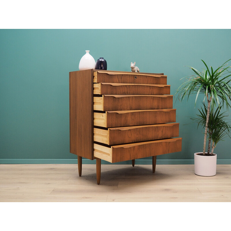 Vintage teak chest of drawers from the 60's and 70's