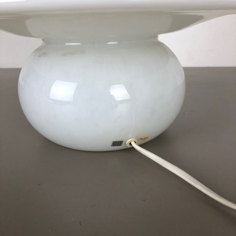 Lampe de table en verre "champignon" fabriquée par Glashütte Limburg Allemagne No2 années 1970