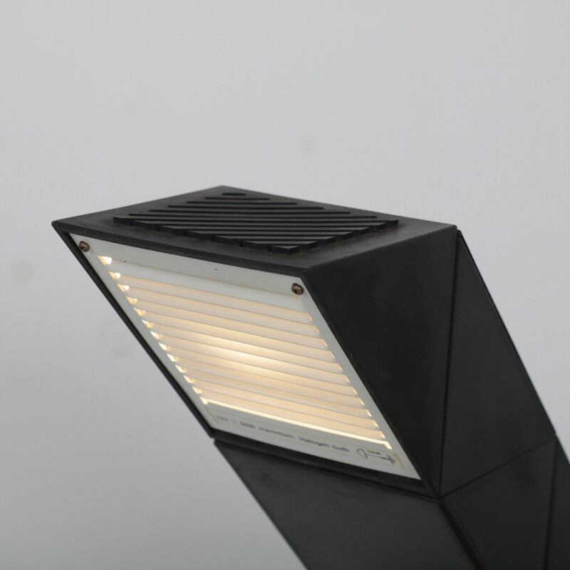 Lampe zig-zag en plastique fabriquée par E-Lite aux Pays-Bas 1980