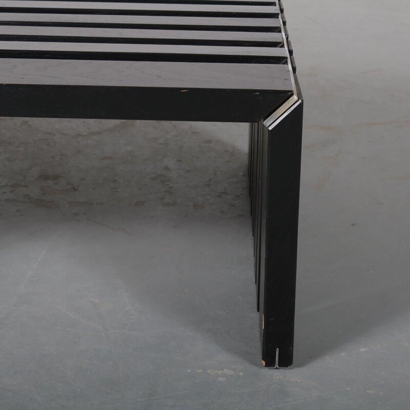 1960s Slate bench  side table designed by Walter Antonis, manufactured by ’t Spectrum in the Netherlands