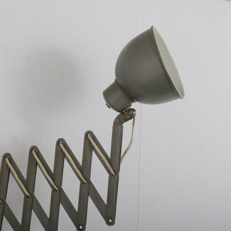 Vintage Industrial scissor lamp manufactured in Germany