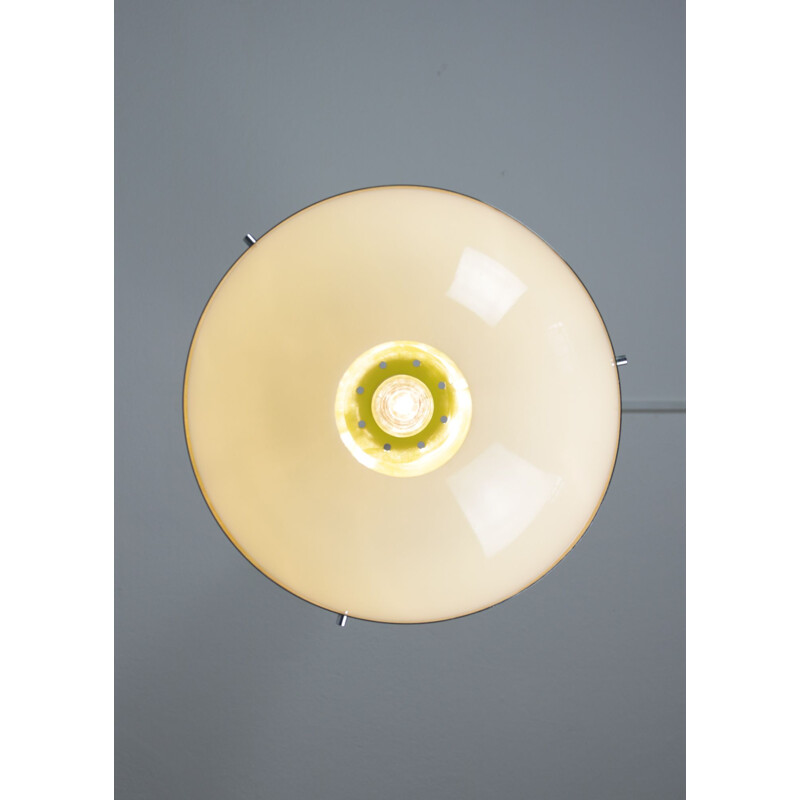 Vintage Space Age yellow pendant lamp