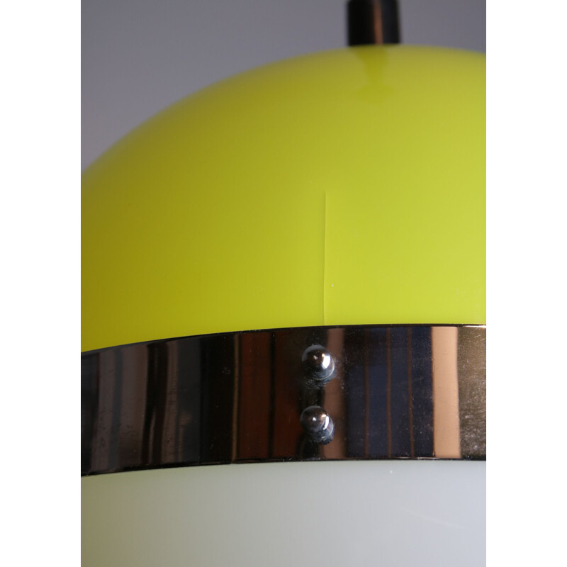 Vintage Space Age yellow pendant lamp