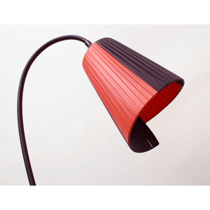 Vintage floor lamp in scoubidou and formica, France, 1950s