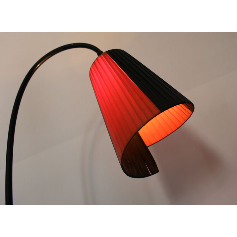 Vintage floor lamp in scoubidou and formica, France, 1950s
