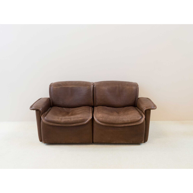 De Sede buffalo leather sofa, 1970s