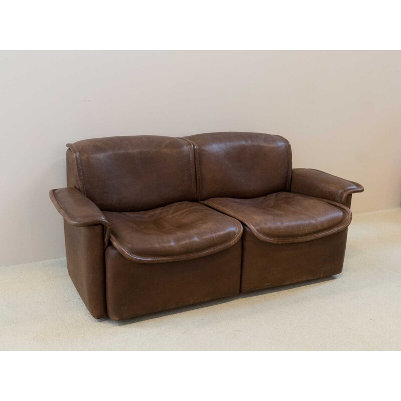 De Sede buffalo leather sofa, 1970s
