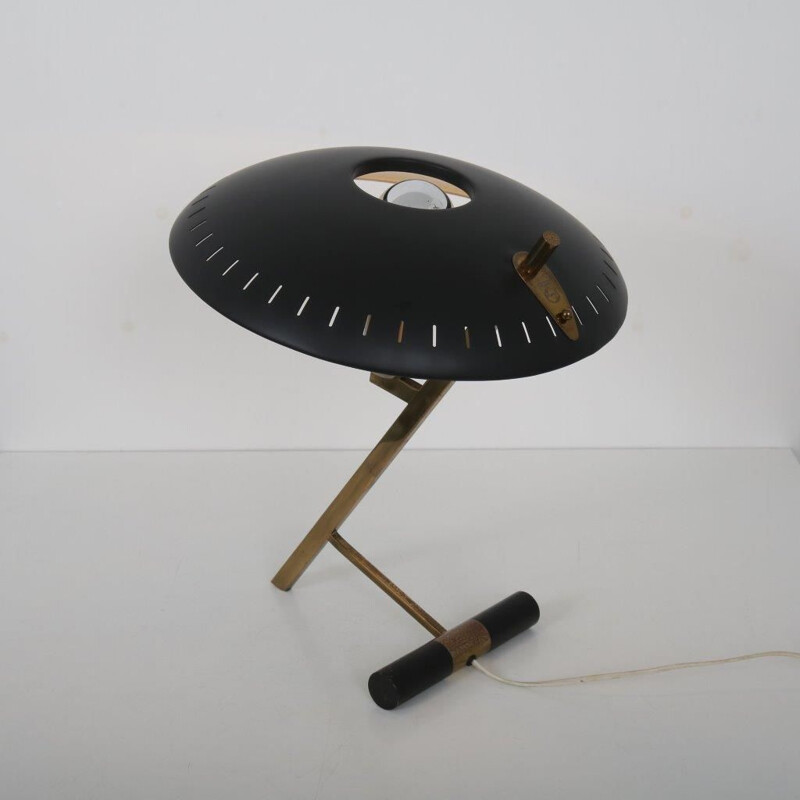 Lampe de bureau vintage Louis Kalff en forme de Z pour Philips, Pays-Bas 1950