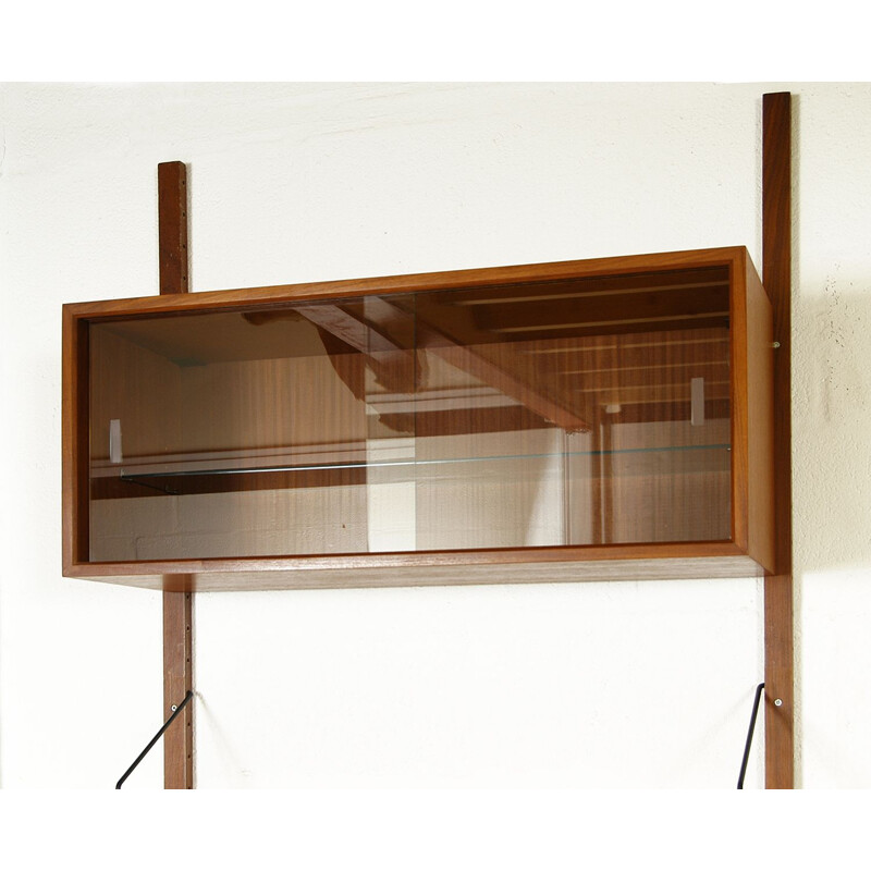 Modular Danish Royal System Teak Wall Unit Shelving by Poul Cadovius 1960s