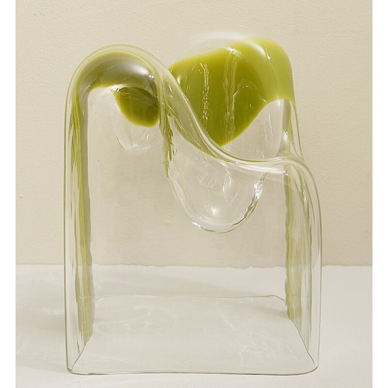 Murano Glass Sculptural Vase by Carlo Nason For Mazzega, Italy 1970s