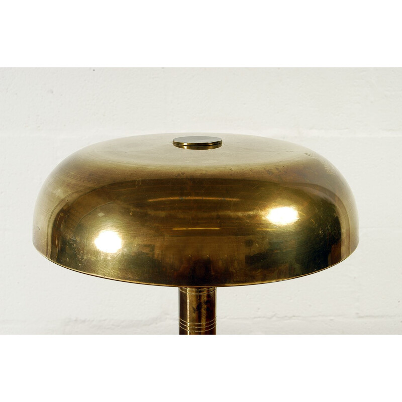 Rare scandinavian Postwar Swedish Modernist Table Lamp by Bohlmarks 1940s