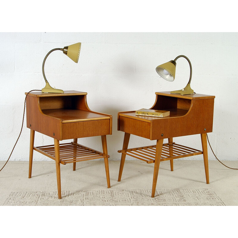 Pair of Swedish Table Lamps Lamps by EWA Varnarmo 1950s