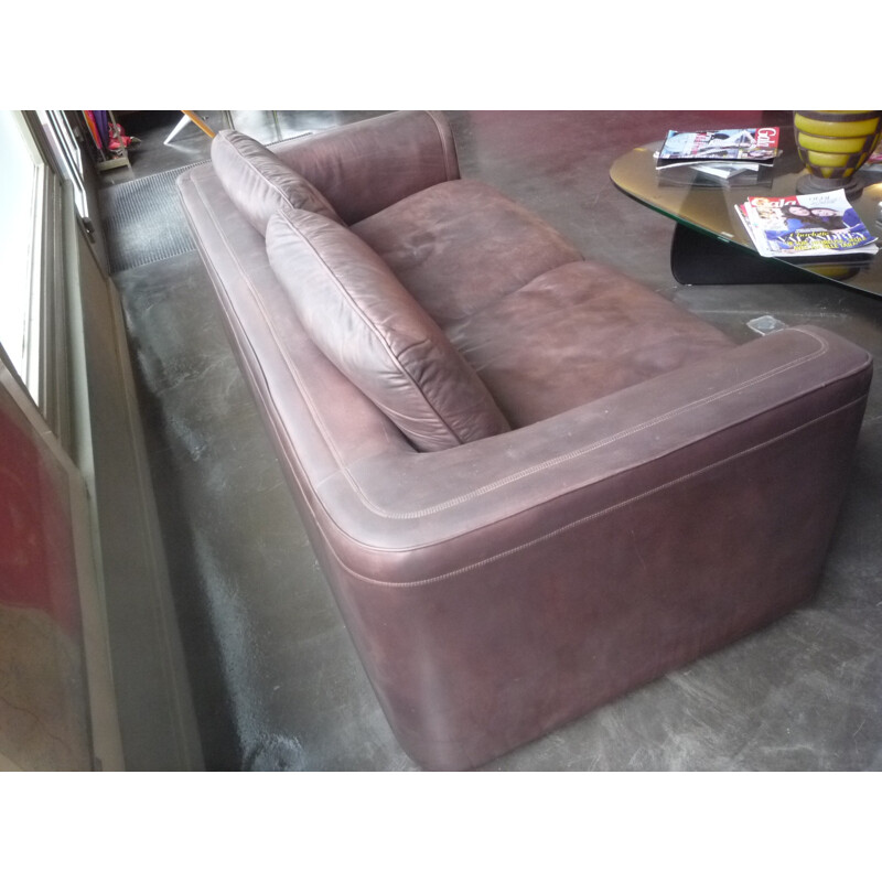 De Sede 2 seater sofa in brown leather - 1970s