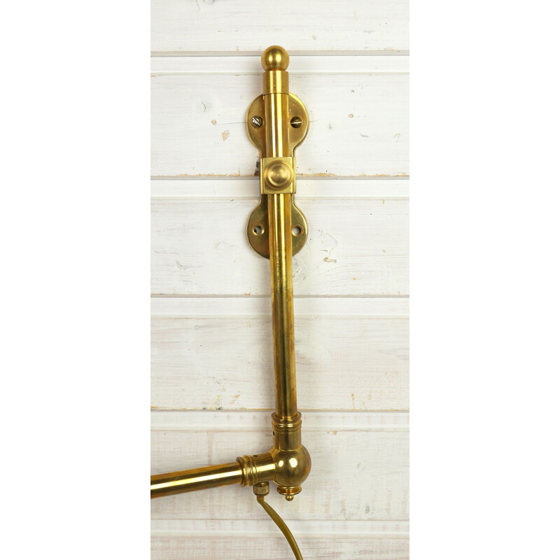 Adjustable Brass Sconce, Germany, 1960s