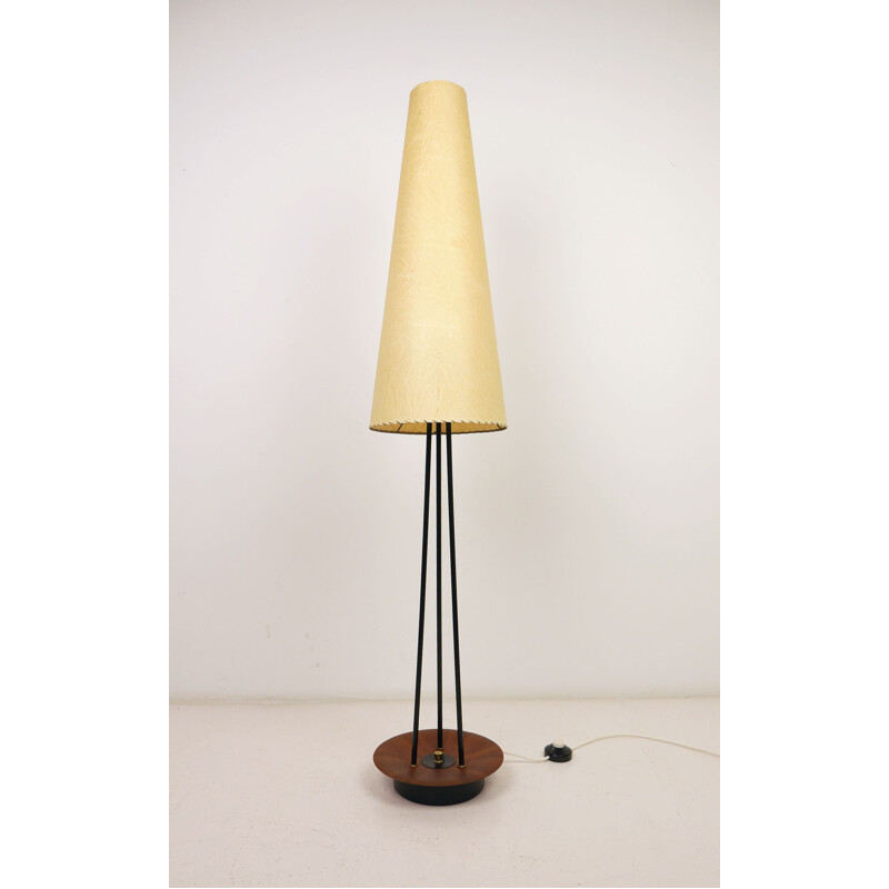 Tripod Floor Lamp with Slim Shade, Germany, 1950s