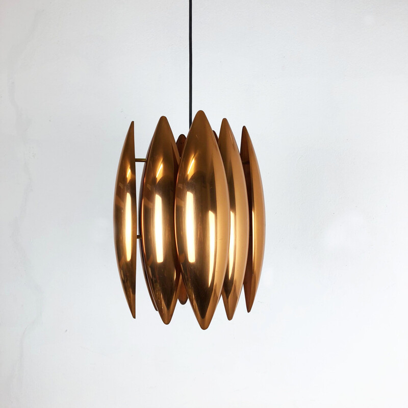 Vintage pendant lamp "Kastor" by Jo Hammerborg for Fog and Mørup, Denmark 1960